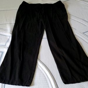 Old Navy Linen/Rayon Wide leg drawstring pants